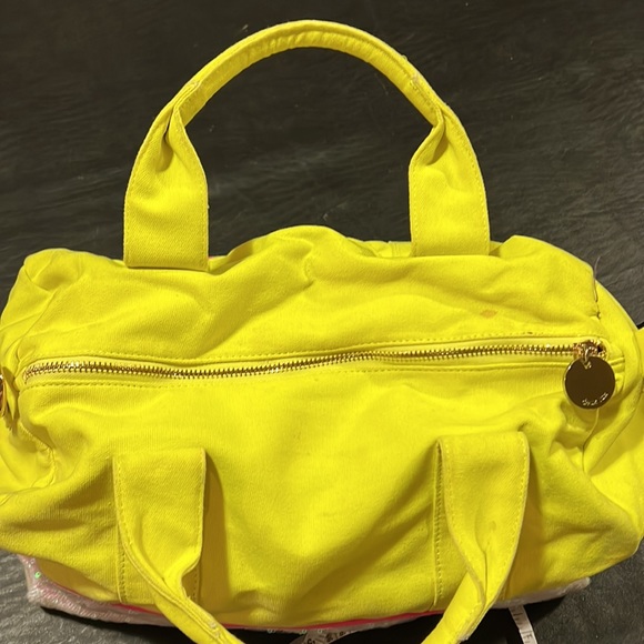 Deux Lux Bags Deux Lux Small Duffle Bag Style Purse In Neon Yellow